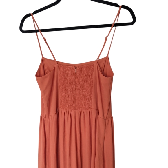 ARITZIA BABATON Noel Sinopia Orange Midi Dress Size 8 #ypo1-8585-10 - Picture 5 of 11